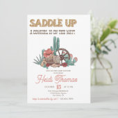 Invitation Thème Rodeo | Baby shower occidental (Debout devant)