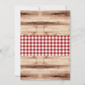 Invitation Thème rose de tournesol rustique (Dos)