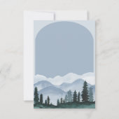 Invitation Thème simple de forêt hivernale (Dos)
