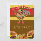 Invitation Thème Soirée Burger (Dos)