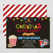 Invitation thème soirée de film de Noël (Devant / Derrière)
