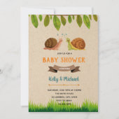 Invitation thème soirée escargot (Devant)