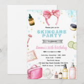 Invitation thème spa de soins de la peau (Devant / Derrière)