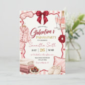 Invitation Thème Spa Galentine's Soirée Pyjama (Debout devant)