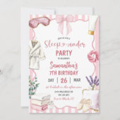 Invitation Thème Spa Nuitée Anniversaire (Devant)