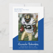 Invitation Thème Sport Varisity | 2 Fête de graduation photo (Dos)