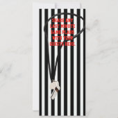 Invitation Thème sportif Football Billets Anniversaire (Dos)