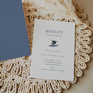 Invitation Thème Surfer cool Anniversaire