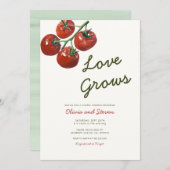 Invitation Thème Tomato Party Couple Douche (Devant / Derrière)