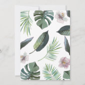 Invitation Thème tropical (Dos)