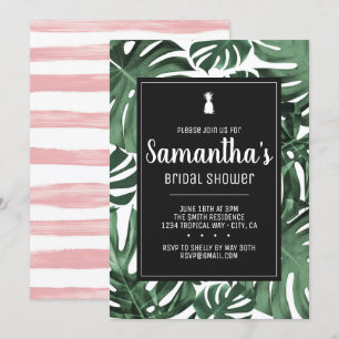 Invitation Thème tropical Bachelorette nuptiale fête d'annive
