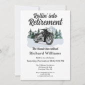 Invitation Thème Voyage Retraite Classic Motorbike Rolling (Devant)
