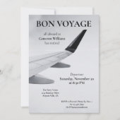 Invitation Thème Voyage Retraite Plan moderne Bon Voyage (Devant)