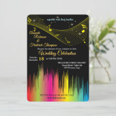 Invitation Thèmes de célébration pour les amoureux de la musi (Debout devant)