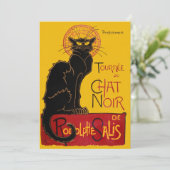 Invitation Theophile Steinlen - Le Chat Noir Vintage (Debout devant)