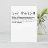 Invitation Thérapeute de la peau Définition Amateur de soins  (Debout devant)