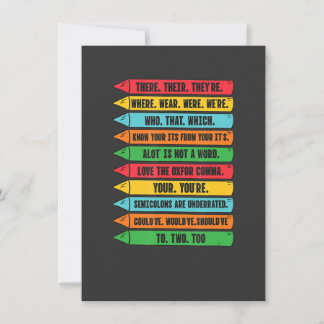 Invitation There Their They're English Grammar Teacher