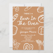 Invitation There's A Bun In The Oven Whimsical Baby Shower (Devant)