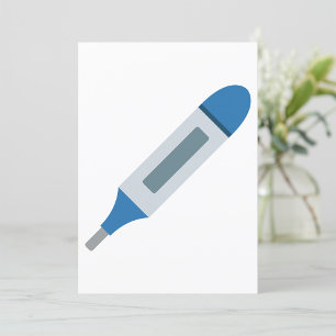 Invitation Thermomètre Médical Numérique Santé et Bien-être