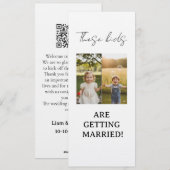 Invitation These Kids Are Getting Married Sign These Kids Are (Devant / Derrière)