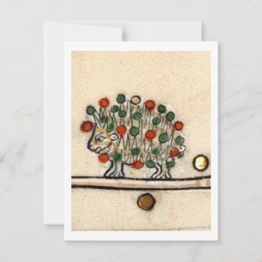 Invitation Thief médiéval de Hérisson (Devant)