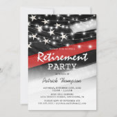 Invitation Thin Red Line | Retraite de pompier (Devant)