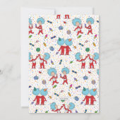 Invitation Thing One Thing Two | Anniversaire des jumeaux Con (Dos)