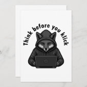 Invitation Think before you click - Cyber Security (Devant / Derrière)