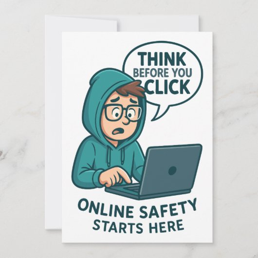 Invitation Think Before You Click - Online Safety Awareness (Devant)