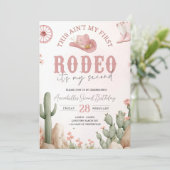 Invitation This Ain’t My First Rodeo Birthday Invitation, 2nd (Debout devant)