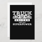 Invitation This Evolution Truck Driver Cool Truck Driver Gift (Devant / Derrière)