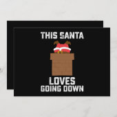 Invitation This Santa Loves Going (Devant / Derrière)