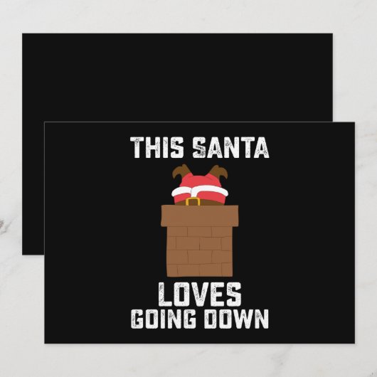 Invitation This Santa Loves Going (Devant / Derrière)