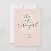 Invitation This Wife Is a Showgirl Blush Bachelorette Weekend (Devant)