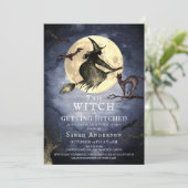 Invitation This Witch is getting Hitched Bridal Shower (Debout devant)