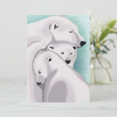 Invitation Three Bears Winter Wonderland - Joyeux Noël (Debout devant)