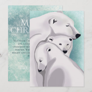 Invitation Three Bears Winter Wonderland - Joyeux Noël