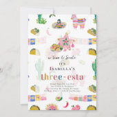 Invitation Three-esta Fiesta 3rd Birthday (Devant)
