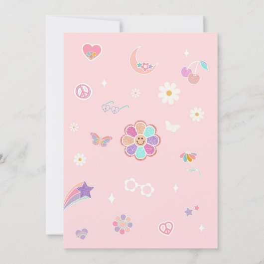 Invitation Three Is A Vibe Sun Rainbow Disco 3rd Birthday (Dos)