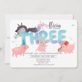 Invitation Three Little Pigs | Big Bad Wolf Storybook (Devant)