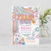 Invitation Three Spirit Hippie Halloween 3rd Birthday (Debout devant)