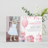 Invitation Threenager | Photo 3e anniversaire (Debout devant)