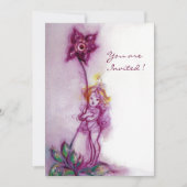 Invitation THUMBELINA 2, rose violet blanc (Devant)