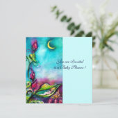 Invitation THUMBELINA, rouge rose bleue (Debout devant)