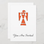 Invitation Thunder Bird - Design indien du sud-ouest (Devant / Derrière)