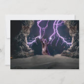 Invitation Thunderbolted cat (Dos)