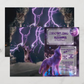 Invitation Thunderbolted cat (Devant / Derrière)