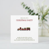 Invitation Thym de Noël · Train de jouet (Debout devant)