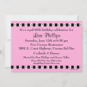 Invitation Tiara 60e anniversaire (Dos)