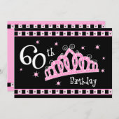 Invitation Tiara 60e anniversaire (Devant / Derrière)